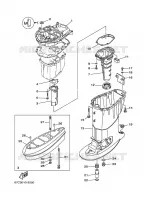 CARTER SUPERIOR para Yamaha F40B Manual Starter, Tiller Handle, Hydro Trim & Tilt, Shaft 15