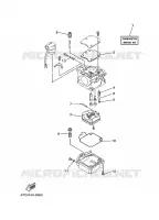 KIT DE REPARAÇÃO 2 para Yamaha F40B Manual Starter, Tiller Handle, Hydro Trim & Tilt, Shaft 15