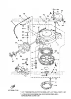 PEDAIS DE ARRANQUE para Yamaha F40B Manual Starter, Tiller Handle, Hydro Trim & Tilt, Shaft 15