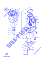 CARTER SUPERIOR para Yamaha F40B Manual Starter, Tiller Handle, Hydro Trim & Tilt, Shaft 20