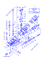 CARTER INFERIOR E TRANSMISSAO 1 para Yamaha F40B Manual Starter, Tiller Handle, Hydro Trim & Tilt, Shaft 15