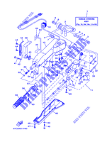 DIRECÇÃO para Yamaha F40B Manual Starter, Tiller Handle, Hydro Trim & Tilt, Shaft 15