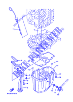 OIL PAN para Yamaha F40M Manual Start, Manual Tilt, Tiller Handle, Shaft 20