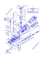 CARTER INFERIOR E TRANSMISSAO 1 para Yamaha F40D 4Stroke, Electric Starter, Remote Control, Power Trim & Tilt 2008
