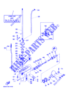 CARTER INFERIOR E TRANSMISSAO para Yamaha 5C 2 Stroke, Manual Starter, Tiller Handle, Manual Tilt, Pre-Mixing 2002