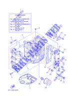 CILINDRO / CARTERS 1 para Yamaha F40J Manual Starter, Tiller Handle, Hydro Trim & Tilt, Shaft 20
