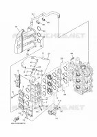 ADMISSÃO para Yamaha F40J Manual Starter, Tiller Handle, Hydro Trim & Tilt, Shaft 20