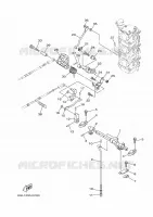 CONTROLE DO ACELERADOR para Yamaha F40J Manual Starter, Tiller Handle, Hydro Trim & Tilt, Shaft 20