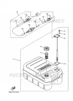 DEPÓSITO para Yamaha F40J Manual Starter, Tiller Handle, Hydro Trim & Tilt, Shaft 20