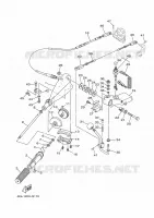 DIRECÇÃO para Yamaha F40J Manual Starter, Tiller Handle, Hydro Trim & Tilt, Shaft 20