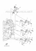 ELÉCTRICAS 1 para Yamaha F40J Manual Starter, Tiller Handle, Hydro Trim & Tilt, Shaft 20