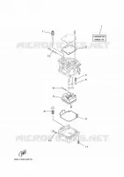 KIT DE REPARAÇÃO 2 para Yamaha F40J Manual Starter, Tiller Handle, Hydro Trim & Tilt, Shaft 20
