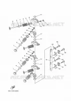 VÁLVULA para Yamaha F40J Manual Starter, Tiller Handle, Hydro Trim & Tilt, Shaft 20