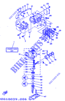 CILINDRO / CARTERS para Yamaha 5C 2 Stroke, Manual Starter, Tiller Handle, Manual Tilt 1997