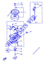 IGNIÇÃO para Yamaha 5C 2 Stroke, Manual Starter, Tiller Handle, Manual Tilt 1997