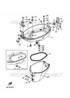 CARENAGEM INFERIOR para Yamaha F50A 4 Stroke 1997