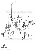 CARTER INFERIOR E TRANSMISSAO para Yamaha F50A 4 Stroke 1997