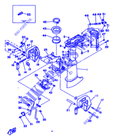 CARTER SUPERIOR E SUPORTE para Yamaha 5C 2 Stroke, Manual Starter, Tiller Handle, Manual Tilt 1994