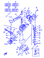 KIT DE REPARAÇÃO  para Yamaha 5C 2 Stroke, Manual Starter, Tiller Handle, Manual Tilt 1993