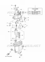 BOMBA DE GASOLINA 1 para Yamaha F60L Electric Starter, Remote Control, Power Trim & Tilt, Shaft 20