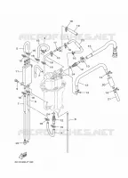 BOMBA DE GASOLINA 2 para Yamaha F60L Electric Starter, Remote Control, Power Trim & Tilt, Shaft 20