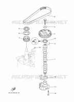 BOMBA DE ÓLEO para Yamaha F60L Electric Starter, Remote Control, Power Trim & Tilt, Shaft 20