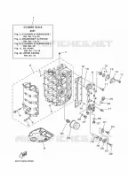 CILINDRO / CARTERS 1 para Yamaha F60L Electric Starter, Remote Control, Power Trim & Tilt, Shaft 20