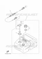 DEPÓSITO para Yamaha F60L Electric Starter, Remote Control, Power Trim & Tilt, Shaft 20