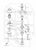 MOTOR DE ARRANQUE para Yamaha F60L Electric Starter, Remote Control, Power Trim & Tilt, Shaft 20