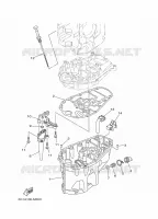 OIL PAN para Yamaha F60L Electric Starter, Remote Control, Power Trim & Tilt, Shaft 20