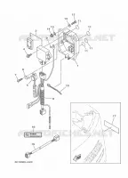 PEÇAS OPCIONAIS 1 para Yamaha F60L Electric Starter, Remote Control, Power Trim & Tilt, Shaft 20