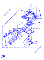 PEDAIS DE ARRANQUE para Yamaha 5C 2 Stroke, Manual Starter, Tiller Handle, Manual Tilt 1988
