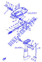 CONTROLE DO ACELERADOR para Yamaha 5C 2 Stroke, Manual Starter, Tiller Handle, Manual Tilt 1985