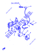 PEÇAS ELÉCTRICAS para Yamaha 5C 2 Stroke, Manual Starter, Tiller Handle, Manual Tilt 1985
