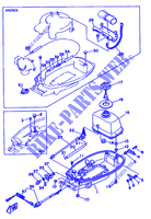 CARENAGEM INFERIOR para Yamaha 5C 2 Stroke, Manual Starter, Tiller Handle, Manual Tilt 1996