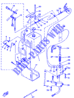 DEPÓSITO ÓLEO para Yamaha 115B 2 Stroke, Electric Starter, Remote Control, Power Trim & Tilt 1996