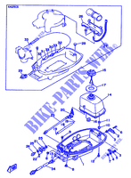 CARENAGEM INFERIOR para Yamaha 5C 2 Stroke, Manual Starter, Tiller Handle, Manual Tilt 1994