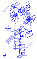 CILINDRO / CARTERS para Yamaha 5C 2 Stroke, Manual Starter, Tiller Handle, Manual Tilt 1994