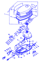 DEPÓSITO E TAMPA para Yamaha 5C 2 Stroke, Manual Starter, Tiller Handle, Manual Tilt 1992