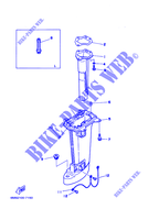 CARTER para Yamaha 8M Manual Starter, Tiller Handle, Manual Tilt, Shaft 15