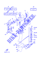 KIT DE REPARAÇÃO  para Yamaha 8M Manual Starter, Tiller Handle, Manual Tilt, Shaft 15