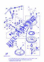 MOTOR DE ARRANQUE para Yamaha 8M Manual Starter, Tiller Handle, Manual Tilt, Shaft 15