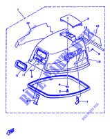 CARENAGENS SUPERIOR para Yamaha 8C 2 Stroke, Manual Starter, Tiller Handle, Manual Tilt 1996
