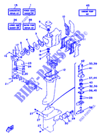 KIT DE REPARAÇÃO 1 para Yamaha 8C 2 Stroke, Manual Starter, Tiller Handle, Manual Tilt 1996
