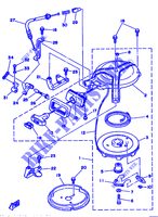 MOTOR DE ARRANQUE para Yamaha 8C 2 Stroke, Manual Starter, Tiller Handle, Manual Tilt 1996