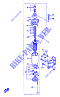 PEÇAS OPCIONAIS 2 para Yamaha 8C 2 Stroke, Manual Starter, Tiller Handle, Manual Tilt 1996