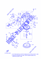 MOTOR DE ARRANQUE para Yamaha E8D Enduro, Manual Starter, Tiller Handle, Manual Trim & Tilt, Shaft 20