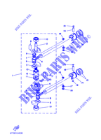 CAMBOTA / PISTÃO para Yamaha E8DM ENDURO, Manual Starter, Tiller Handle, Manual Tilt, Shaft 20