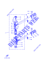 CAMBOTA / PISTÃO para Yamaha E8D Enduro, Manual Starter, Tiller Handle, Manual Tilt, Pre-mixing, Shaft 20