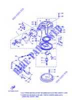 MOTOR DE ARRANQUE para Yamaha E8D Enduro, Manual Starter, Tiller Handle, Manual Tilt, Pre-mixing, Shaft 15